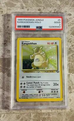 Rare 1999 Pokemon Jungle Kangaskhan Holo PSA Graded #5/64 - Image 1