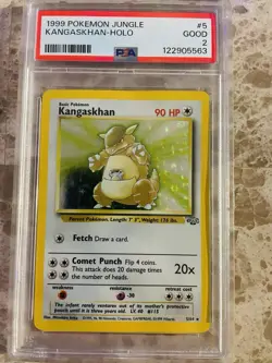 Rare 1999 Pokemon Jungle Kangaskhan Holo PSA Graded #5/64 - Image 2