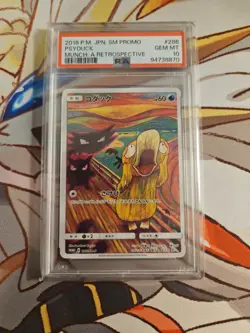 2018 POKEMON JAPANESE SM PROMO MUNCH: A RETROSPECTIVE #286 PSYDUCK PSA 10 - Image 1