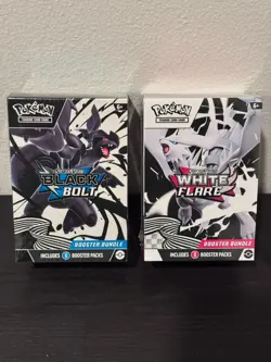 Pokemon TCG Scarlet Violet Black Bolt + White Flare Booster Bundle 2 Pack - Image 1