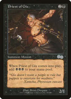 Priest of Gix [Urza's Saga] Magic MTG - Image 1