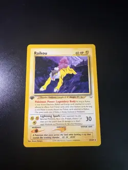 Raikou 22/64 Neo Revelation No Holo 1st Edition 2000 WOTC Pokemon - Image 1