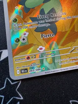 Maractus 093/086 Pokemon TCG Black Bolt Illustration Rare English - Image 2
