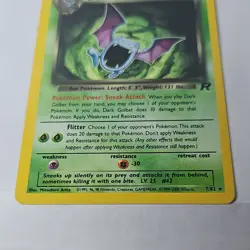Pokemon TCG Dark Golbat Team Rocket Holo Rare 7/82 2000 Unlimited NM - Image 2