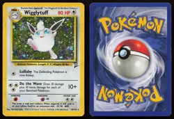 Wigglytuff 19/130 Holo Rare Base Set 2 Pokemon English SWIRL LP - Image 3
