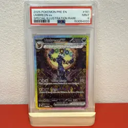 Pokemon Umbreon ex 161/131 Prismatic Evolutions Rare Holo PSA 9 2025 - Image 2