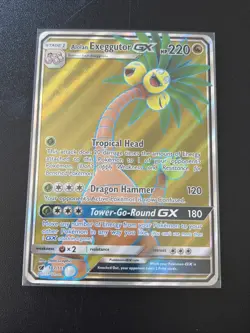 Alolan Exeggutor GX 107/111 Ultra Rare Crimson Invasion Pokemon Lightly Played - Image 1