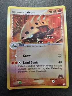Pokemon Team Magma vs Team Aqua Team Magma's Lairon Reverse Holo 36/95 NEAR MINT - Image 1