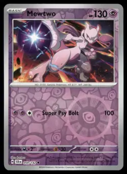 Mewtwo 059/142 Uncommon SV07: Stellar Crown Pokemon Reverse Holofoil NM - Image 1