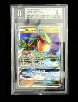 Pokemon 2018 Sun and Moon Celestial Storm #109 Rayquaza GX - Image 1