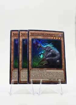 3x Souleating Oviraptor SR04-EN002 (Super Rare) 1st Ed - NM - YU-GI-OH - Image 2