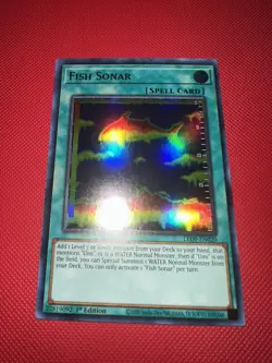 YUGIOH FISH SONAR LED9-EN020 ULTRA 1ST ED NM - Image 1