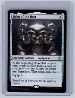 Helm of the Host R Commander: Bloomburrow 276 NM Rare MTG BLC Magic - Image 1