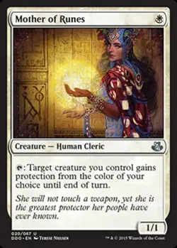 [1x] Mother of Runes Played, English Duel Decks: Elspeth vs. Kiora MTG Magic - Image 1