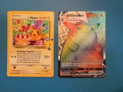 Pokemon Rainbow Pikachu VMAX Vivid Voltage 188/185 Holo Secret Rare Birthday 24 - Image 1