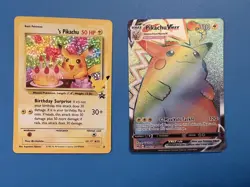 Pokemon Rainbow Pikachu VMAX Vivid Voltage 188/185 Holo Secret Rare Birthday 24 - Image 2
