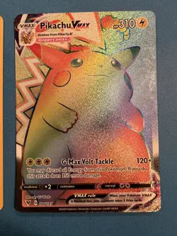 Pokemon Rainbow Pikachu VMAX Vivid Voltage 188/185 Holo Secret Rare Birthday 24 - Image 3