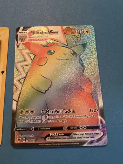 Pokemon Rainbow Pikachu VMAX Vivid Voltage 188/185 Holo Secret Rare Birthday 24 - Image 4