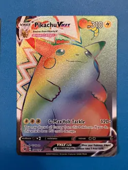 Pokemon Rainbow Pikachu VMAX Vivid Voltage 188/185 Holo Secret Rare Birthday 24 - Image 5