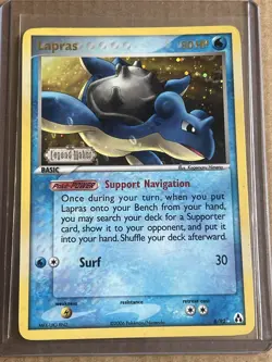 Pokemon Lapras 8/92 Legend Maker Holo Rare - Image 1
