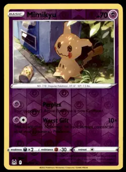 Mimikyu 080/196 Rare Lost Origin Pokemon Reverse Holo Near Mint - Image 1