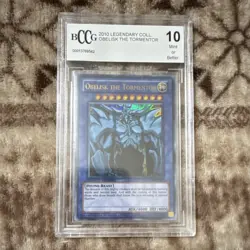 Yu-Gi-Oh! Obelisk the Tormentor LC01-EN001 Beckett Graded 10 - Image 1
