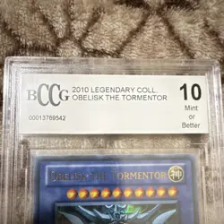 Yu-Gi-Oh! Obelisk the Tormentor LC01-EN001 Beckett Graded 10 - Image 4