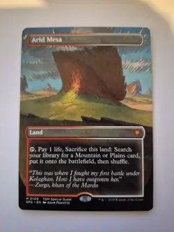 1x Arid Mesa (Borderless) - M109 - MTG - Special Guests (SPG) NMx1 - Image 1