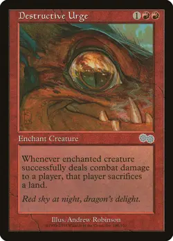 Destructive Urge [Urza's Saga] Magic MTG - Image 1