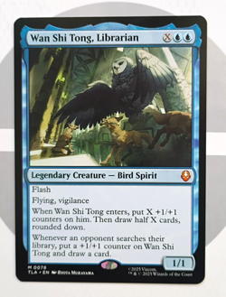 1x MTG Wan Shi Tong, Librarian Bird Spirit TLA 0078 NM Non-Foil NM - Image 1
