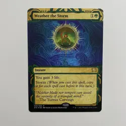 Weather The Storm NM Foil Etched STA-058 Rare MTG - Image 1