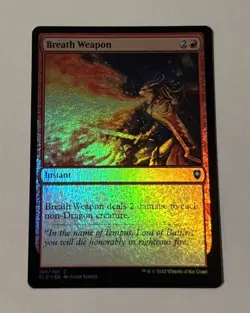MTG Breath Weapon - Commander Legends: Battle For Baldurs Gate FOIL LP - Image 1