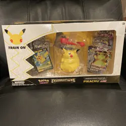 Pokemon TCG 25 Celebrations Premium Figure Collection Pikachu VMAX Box TEAR 820650809408 - Image 1