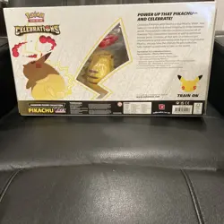 Pokemon TCG 25 Celebrations Premium Figure Collection Pikachu VMAX Box TEAR 820650809408 - Image 3