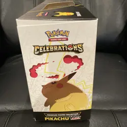 Pokemon TCG 25 Celebrations Premium Figure Collection Pikachu VMAX Box TEAR 820650809408 - Image 4