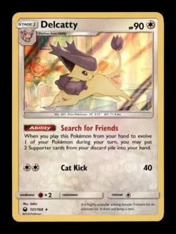 DELCATTY 121/168 HOLO R CELESTIAL STORM POKEMON HOLO NM/M - Image 1