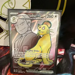 Pokemon Team Rocket's Persian ex 219/182 Ultra Rare Holo 260 HP - Image 1