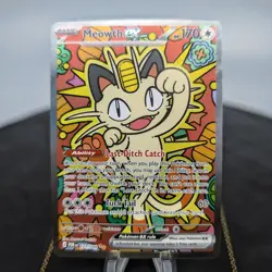 Pokemon Meowth ex 121/088 Perfect Order Special Illustration SIR NM/MINT ⭐ - Image 1