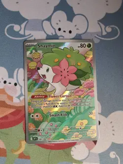 Shaymin Card 185/182 S&V Destined Rivals Illustration Rare Pokemon TCG Card NM - Image 1