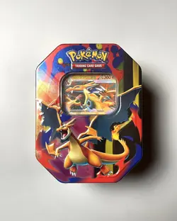 Pokemon TCG Mega Charizard Y Ex Tin Brand New & Sealed - Image 1