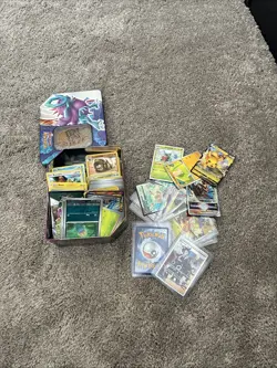 Tin of POKEMON TCG CARDS Rare/normal Cards - Image 1