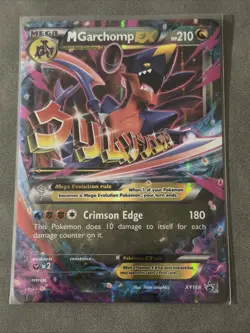 Pokemon M Garchomp EX XY168 Mega Holo Promo Card - Image 1