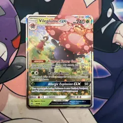 Pokemon Vileplume GX Ultra Rare TCG Card SM Cosmic Eclipse 4/236 - Image 1