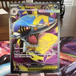 Pokemon 12 Card Lot English Foil Full Art Meowth Mega Sharpedo EX SV - Image 3
