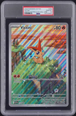 2025 POKEMON SVP EN-SV BLACK STAR PROMO #208 VICTINI PSA 10 - Image 1