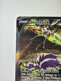 2022 Pokemon TCG Skuntank V 181/195 Silver Tempest Full Art Ultra Rare NM - Image 2