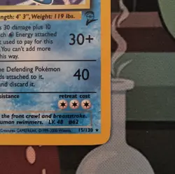 The Pokemon Company Poliwrath 015/130 Base Set 2 Holo Rare 90 HP Stage 2 EN - Image 5