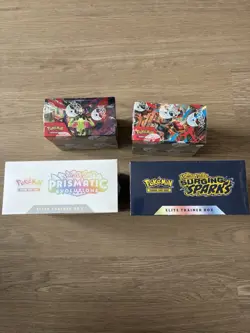 Pokemon SEALED LOT 4x Booster Box ETB - Mega Evolution Prismatic Surging PO - Image 2