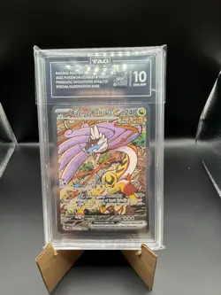Pokemon TCG: Prismatic Evolutions Raging Bolt ex 166/131 SIR TAG 10 Gem Mint - Image 1