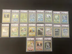 2000 Pokemon Neo Genesis Complete 19 Card Holo lot PSA 6 / 7 Lugia #9 Pichu WOTC - Image 1